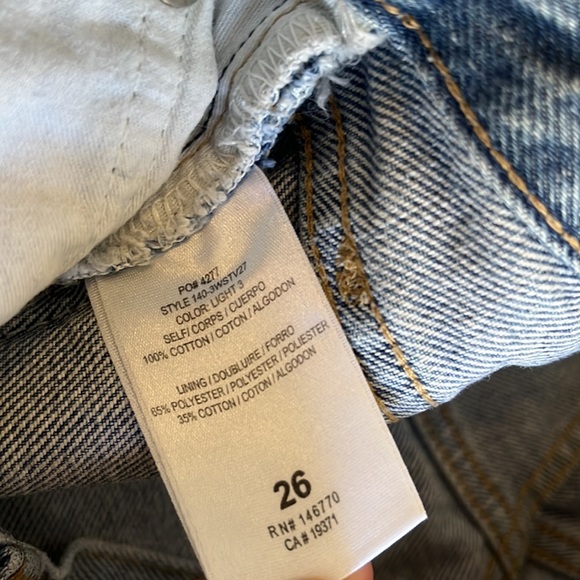 Redone for Jenni Kayne size 26 high rise straight leg denim - Picture 12 of 12